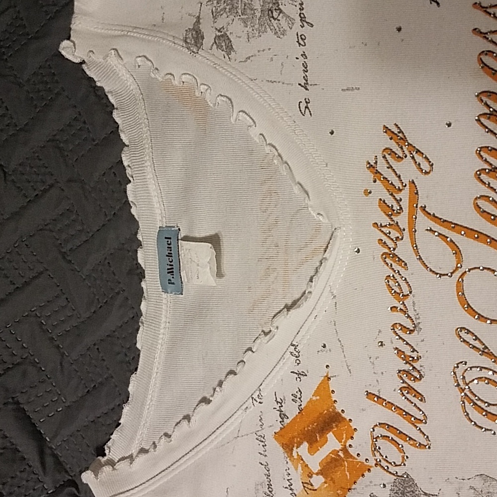 EUC P MICHAEL TENN. VOLS TOP W RHINESTONES - Picture 6 of 8